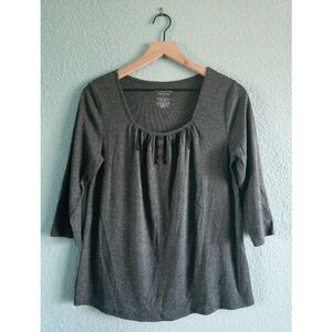 Simply Vera | Scoop Neck Henley Top